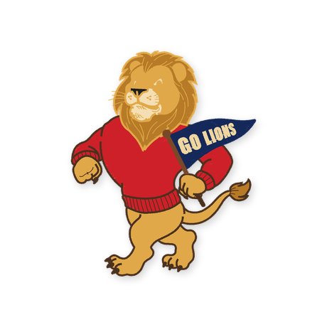 Preppy Lion Mascot