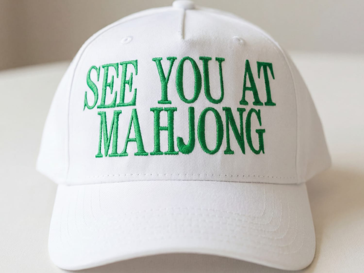 "See you at mahjong" trucker
